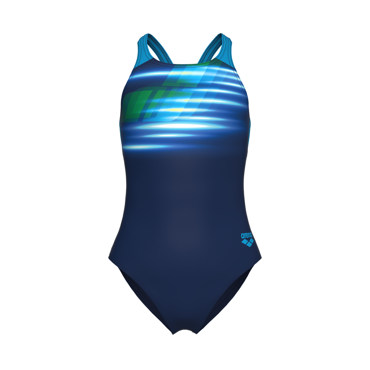 Mädchen Badeanzug Fading V Back, MaxFit Eco