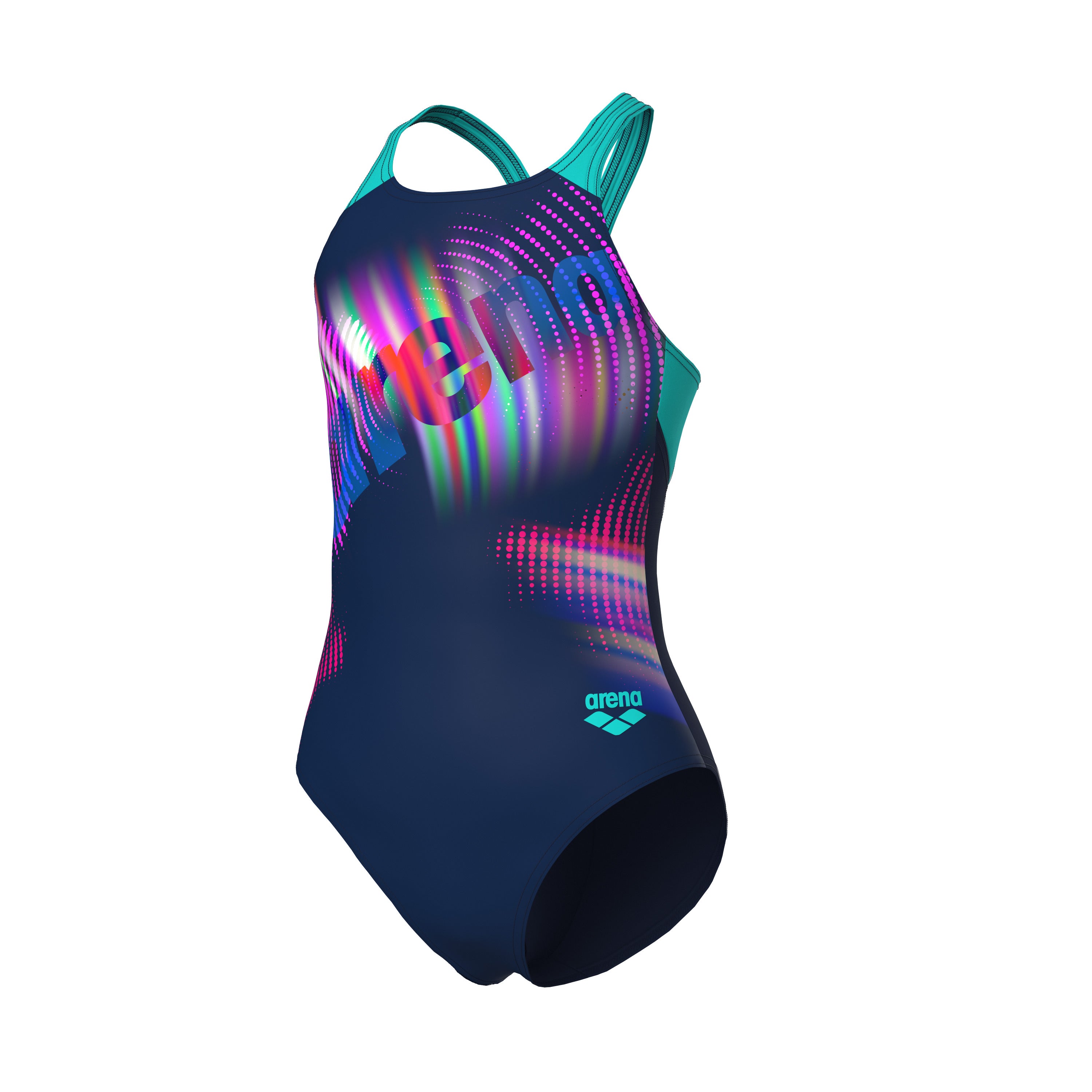 G  LIT LOGO SWIMSUIT V BACK L