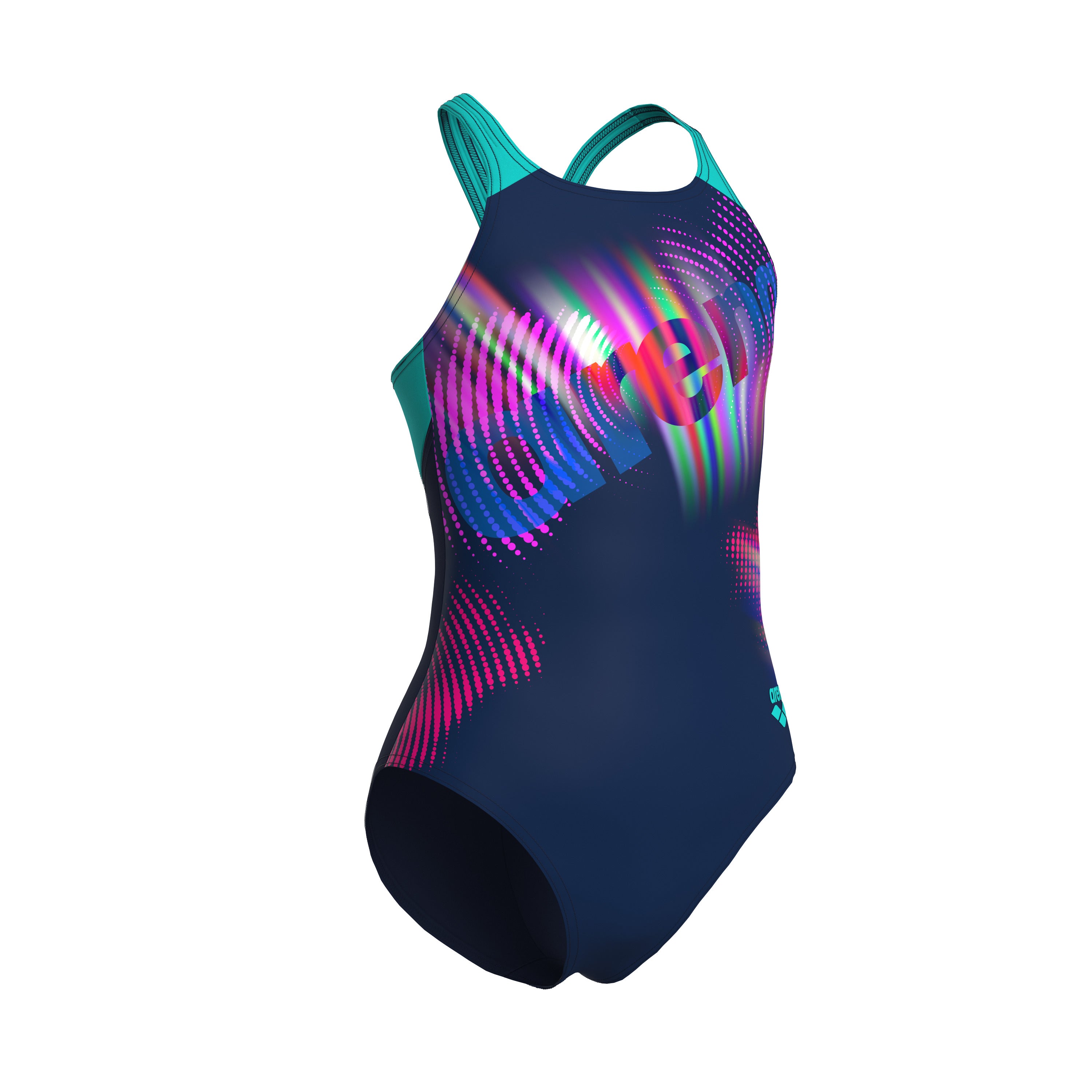G  LIT LOGO SWIMSUIT V BACK L