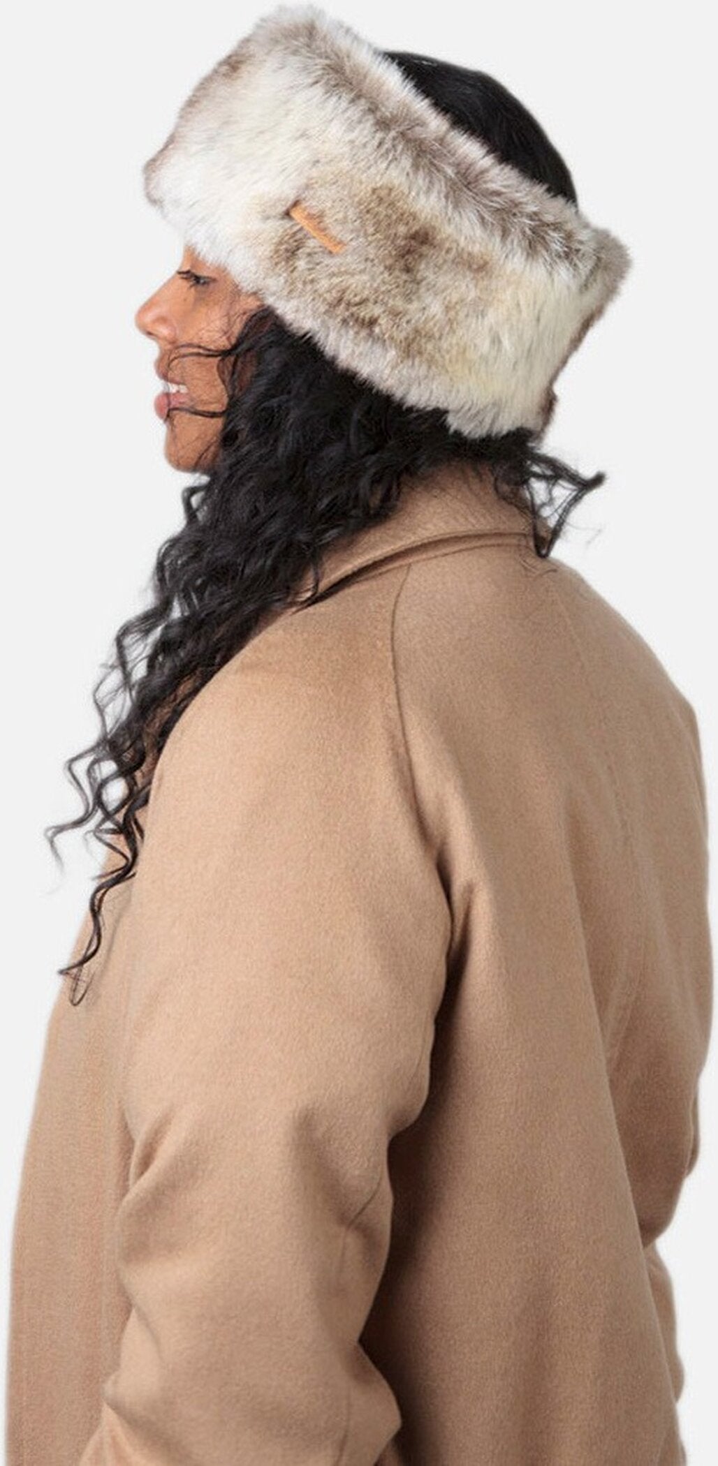 Stirnband Fur Damen Kunstfell mit Fleece