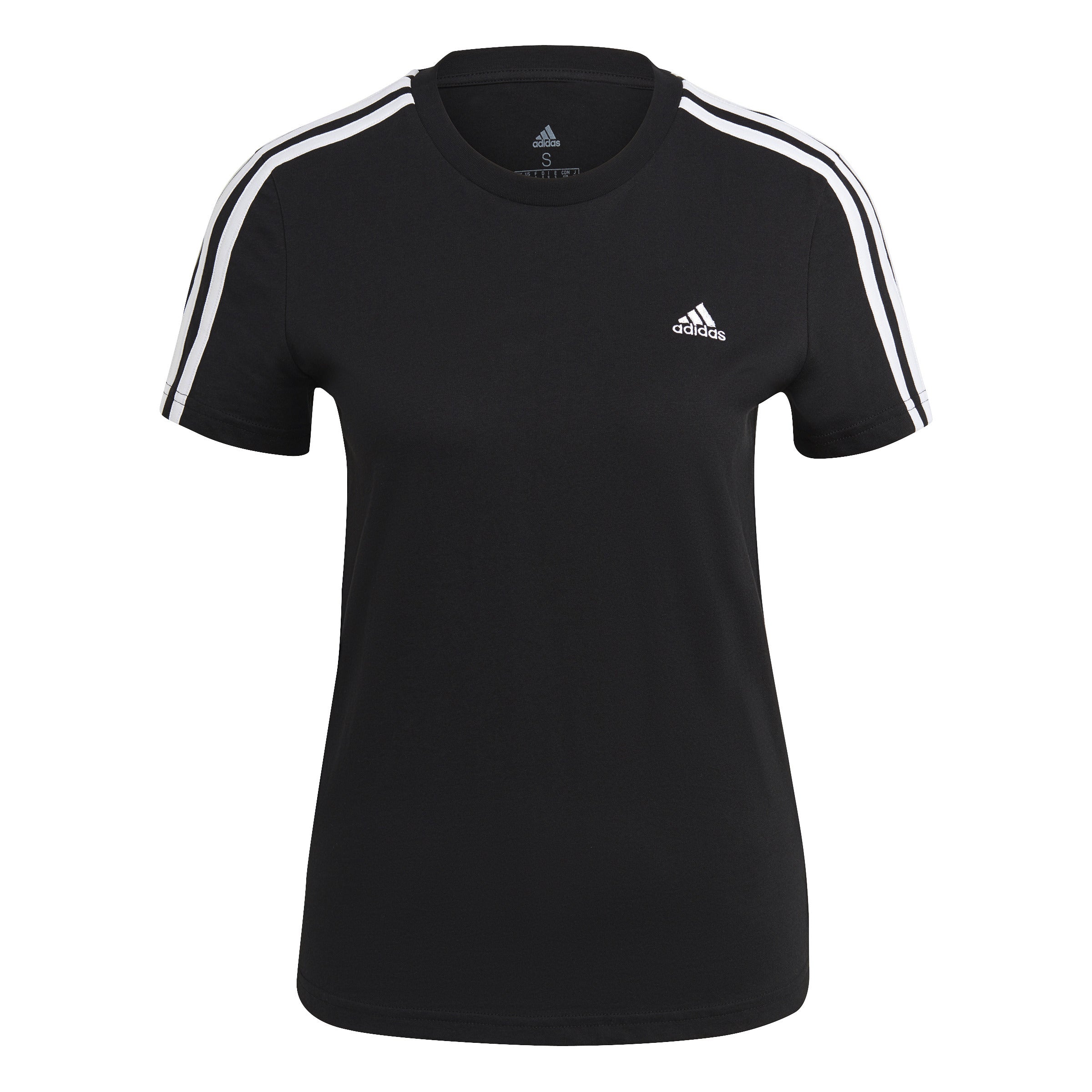 ADIDAS LOUNGEWEAR Essentials Slim 3-Streifen T-Shirt
