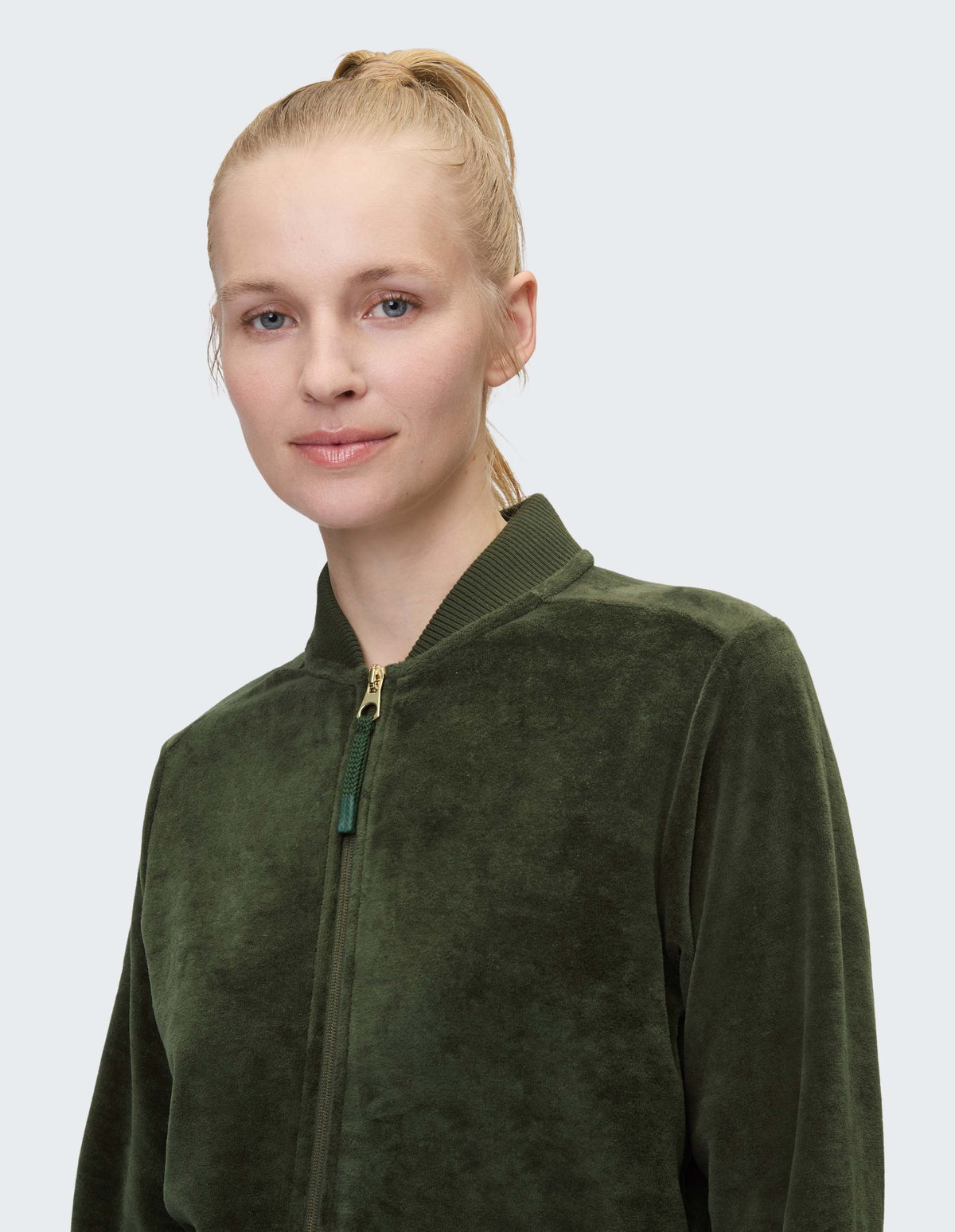 Bessie 4088 01 Damen Sweatjacke mit Stehkragen