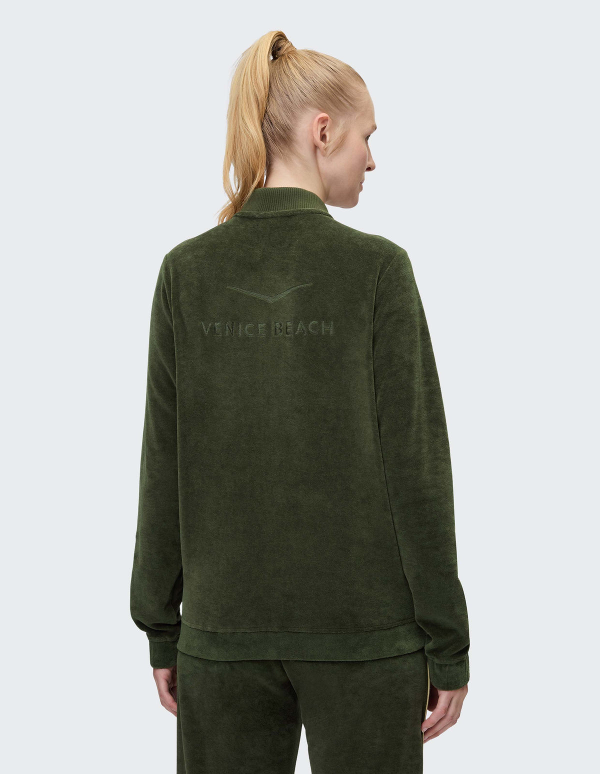 Bessie 4088 01 Damen Sweatjacke mit Stehkragen