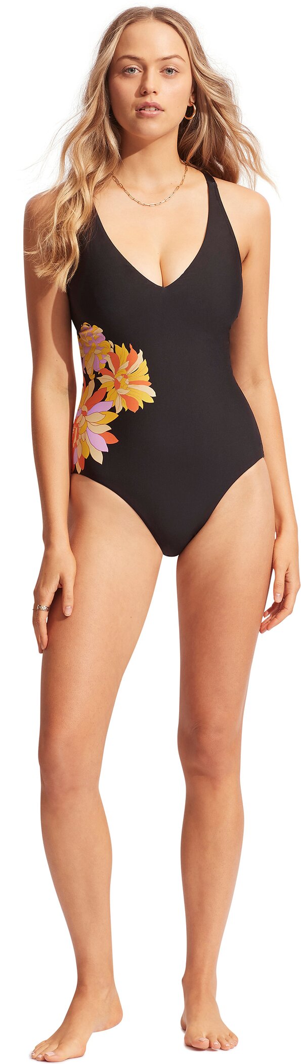 Damen Badeanzug Palm Springs DD One Piece Schwarz