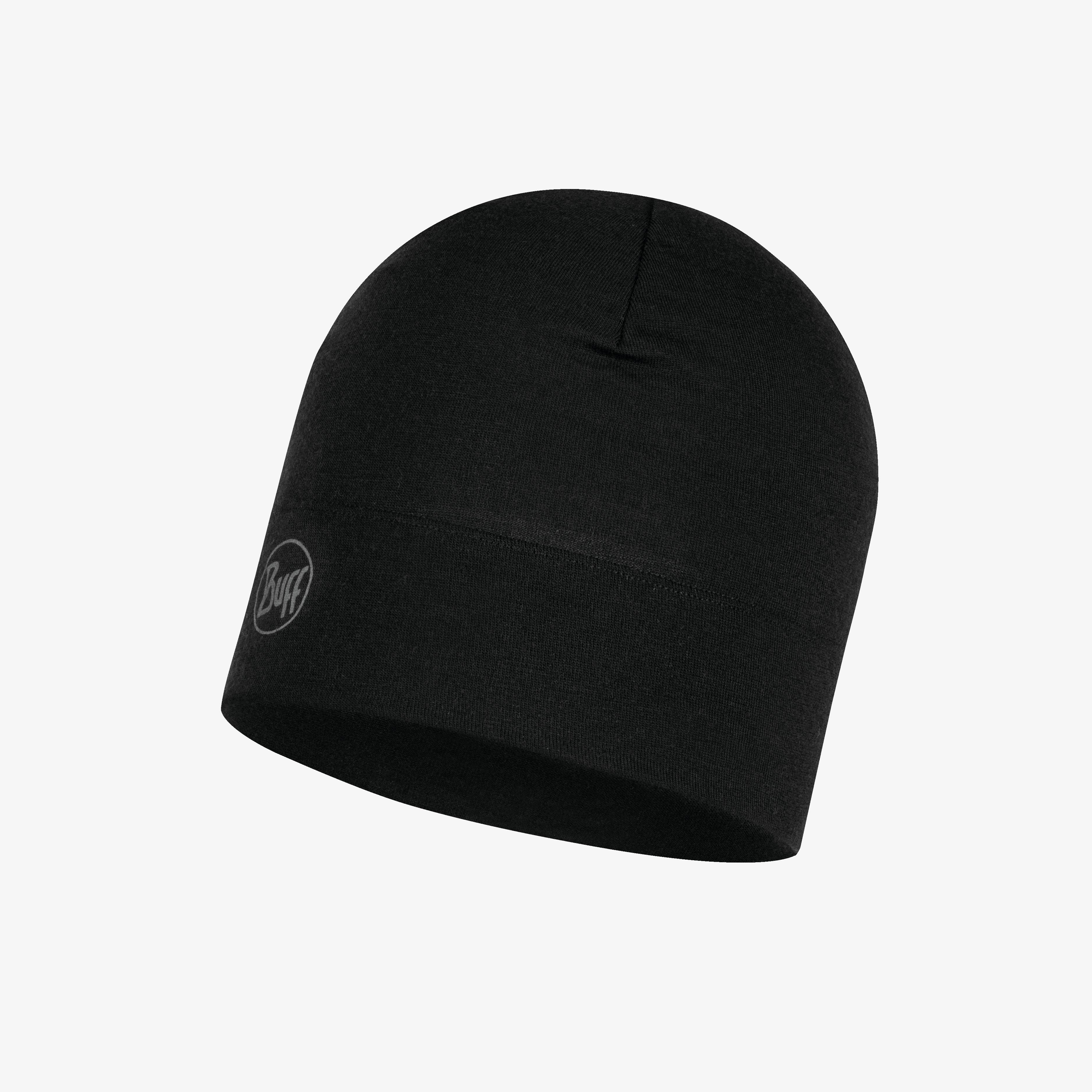 Herren MIDWEIGHT MERINO WOOL Mütze SOLID BLACK