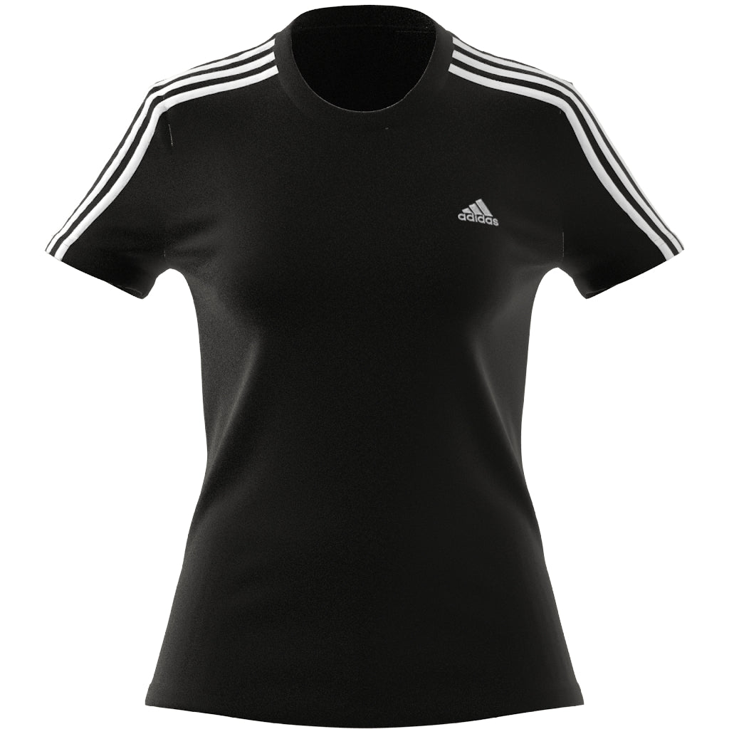 ADIDAS LOUNGEWEAR Essentials Slim 3-Streifen T-Shirt