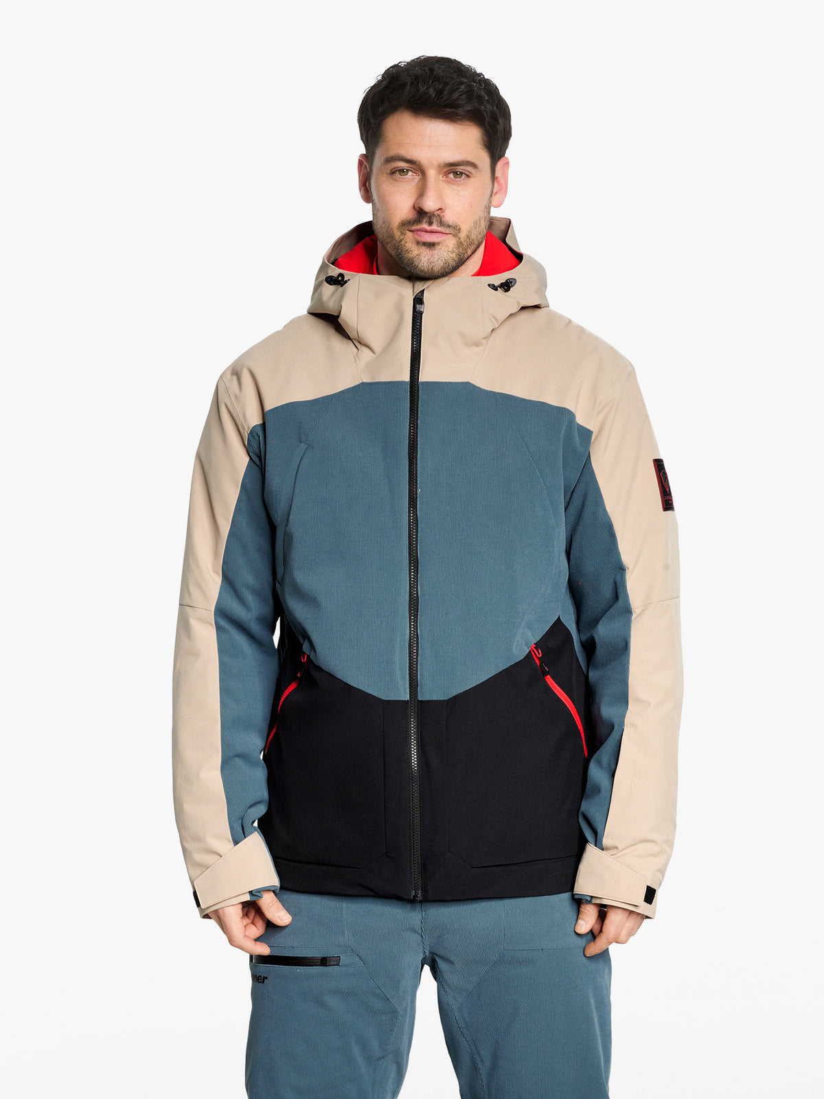 TOBIN-Z Herren Skijacke iron sky cord.black