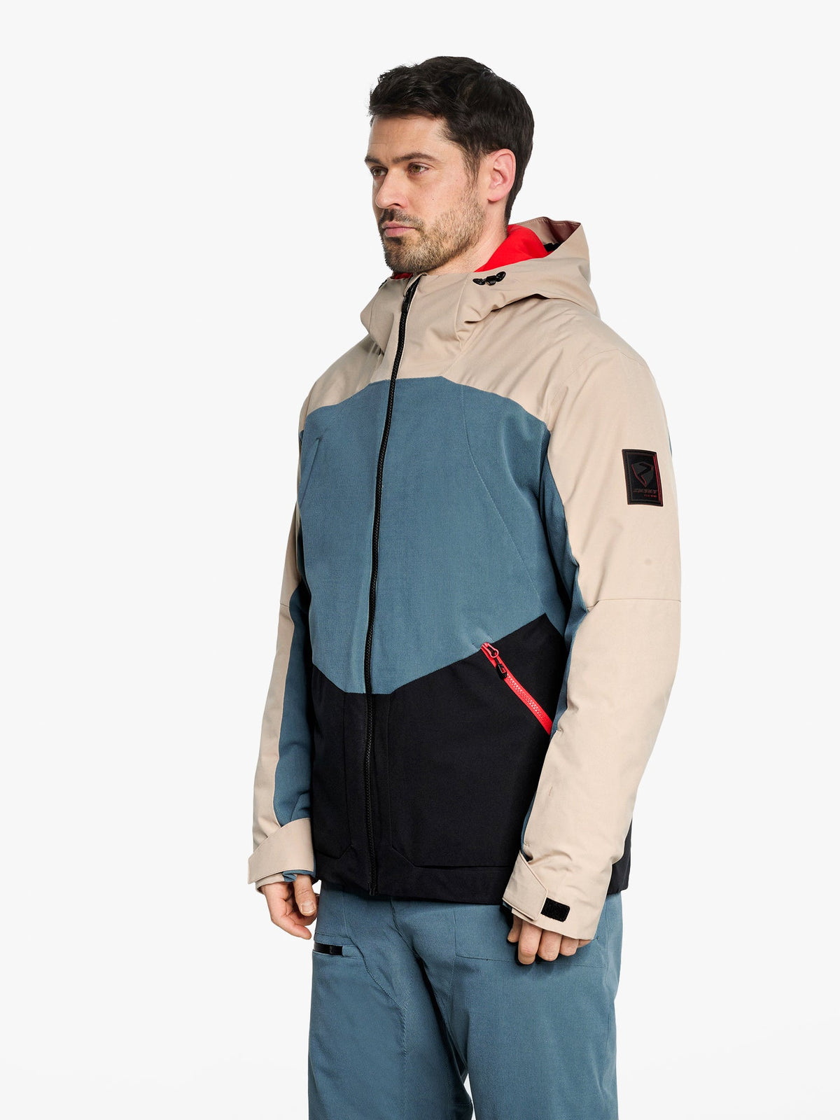 TOBIN-Z Herren Skijacke iron sky cord.black