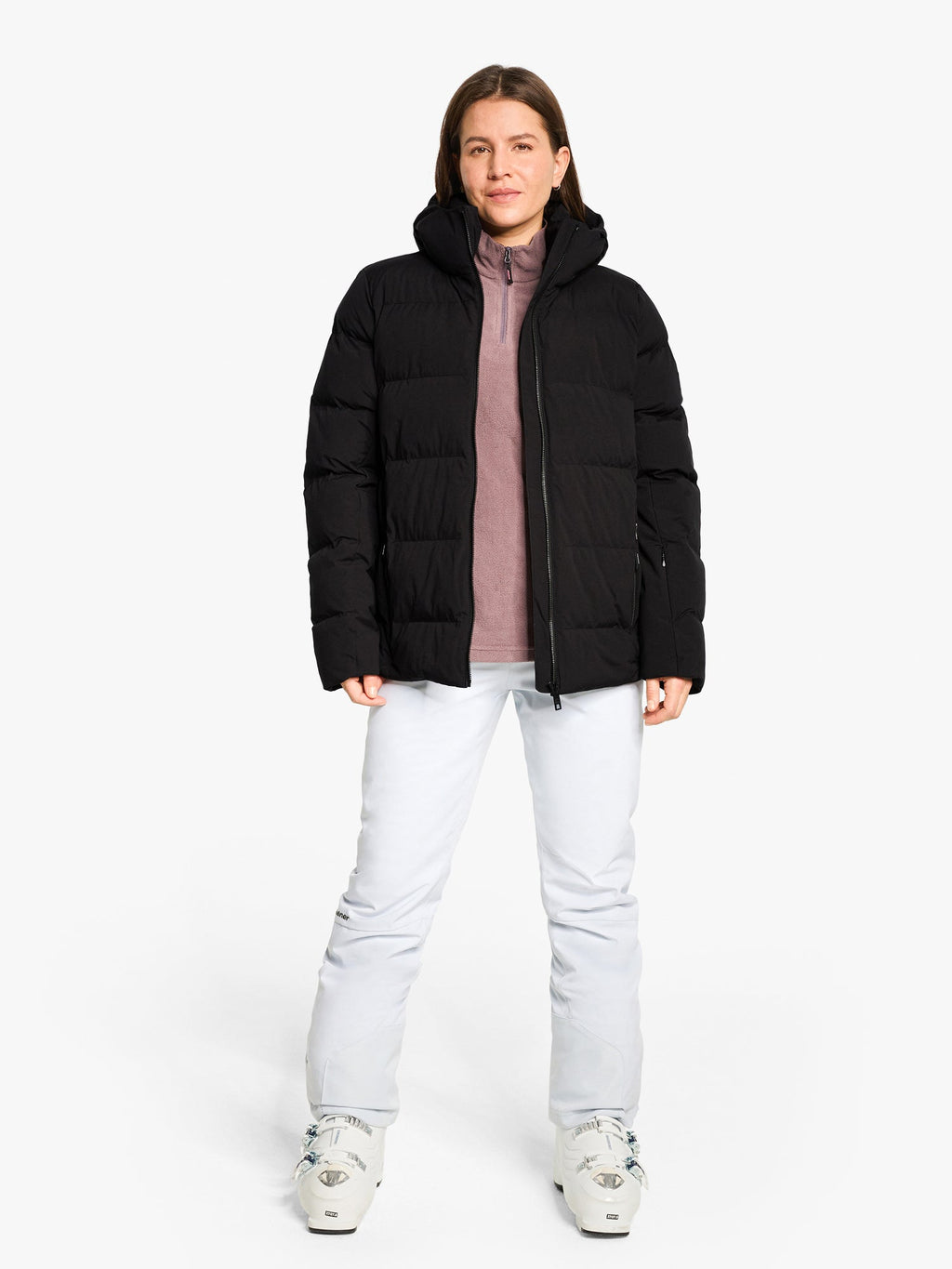 TRAVA-Z Damen Skijacke schwarz, warm & funktional