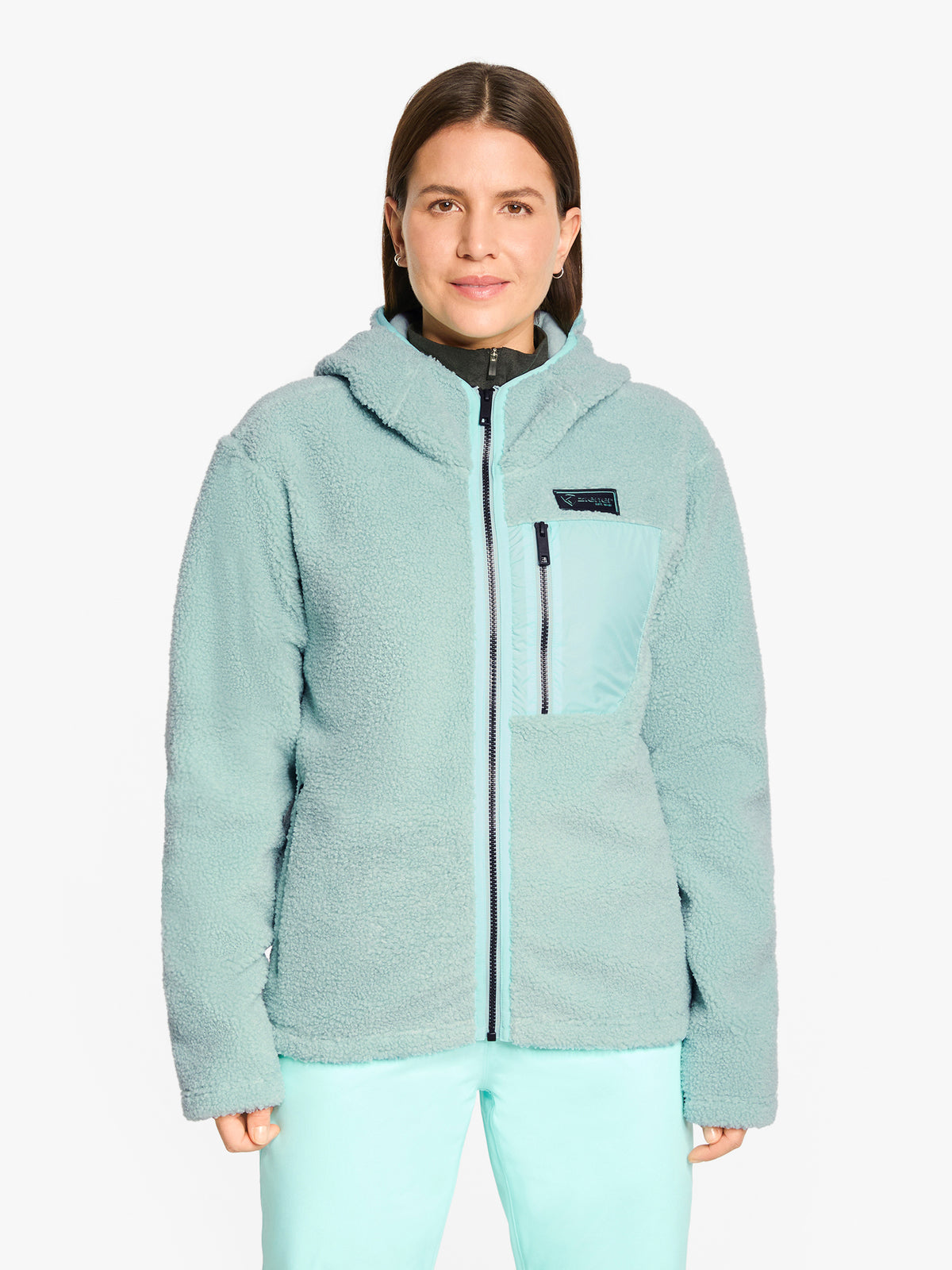 JUHA-Z Midlayer Damen Fleecejacke dried eucalyptus
