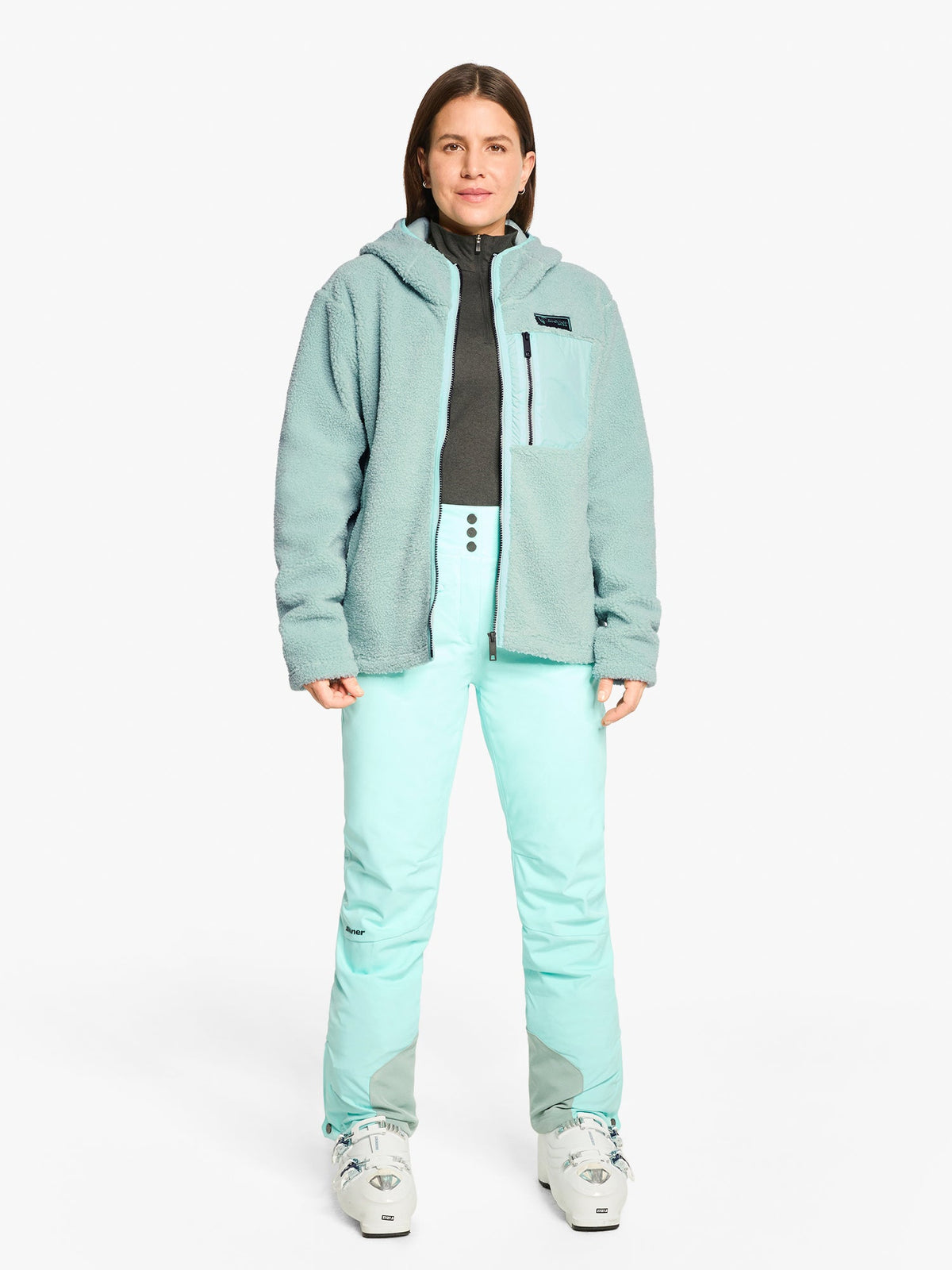 JUHA-Z Midlayer Damen Fleecejacke dried eucalyptus