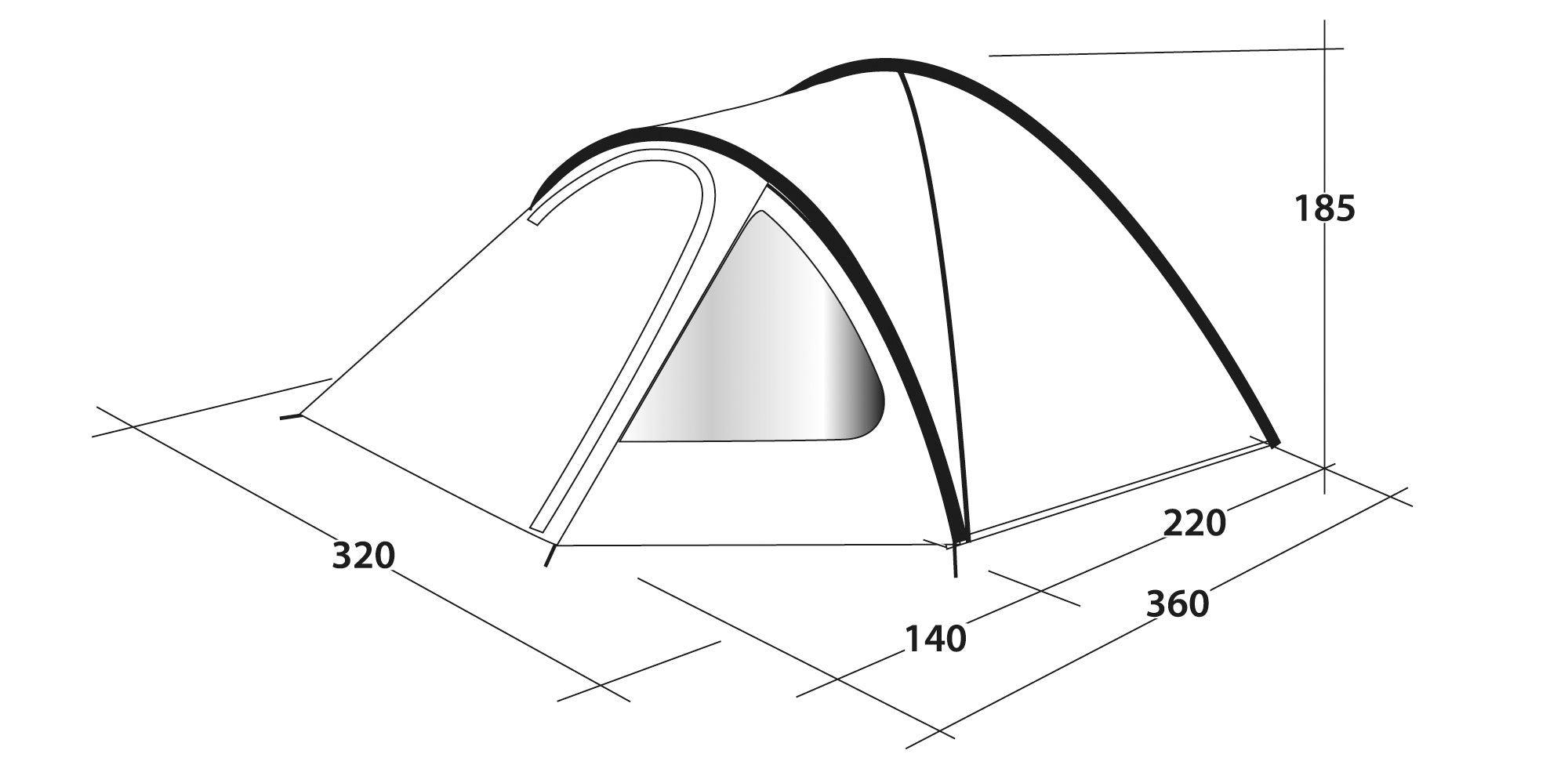 OASE Tent Cloud 5 Kuppelzelt für 5 Personen