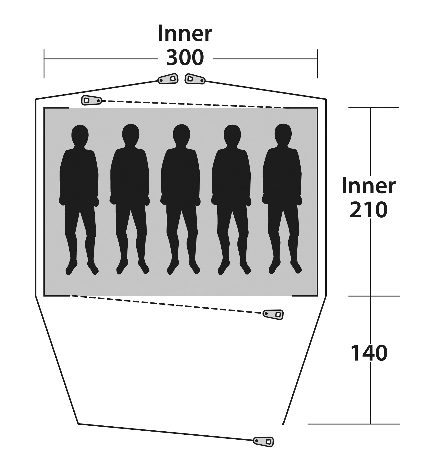 OASE Tent Cloud 5 Kuppelzelt für 5 Personen