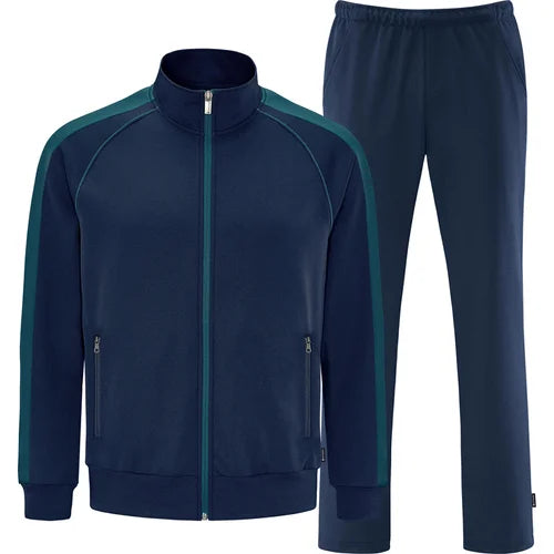 SCHNEIDER Männer-Basic-Anzug mit Stehkragen & Reißverschluss