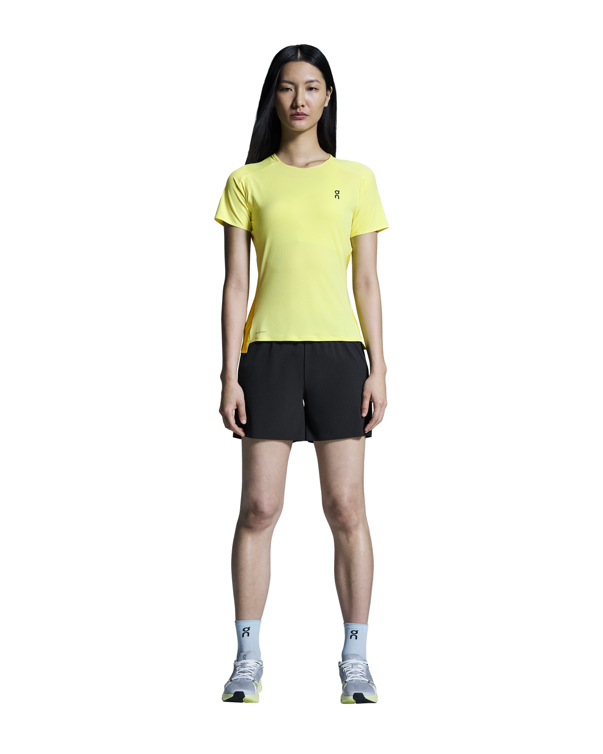 Performance-T Laufshirt mit 86% Polyester & 14% Elasthan