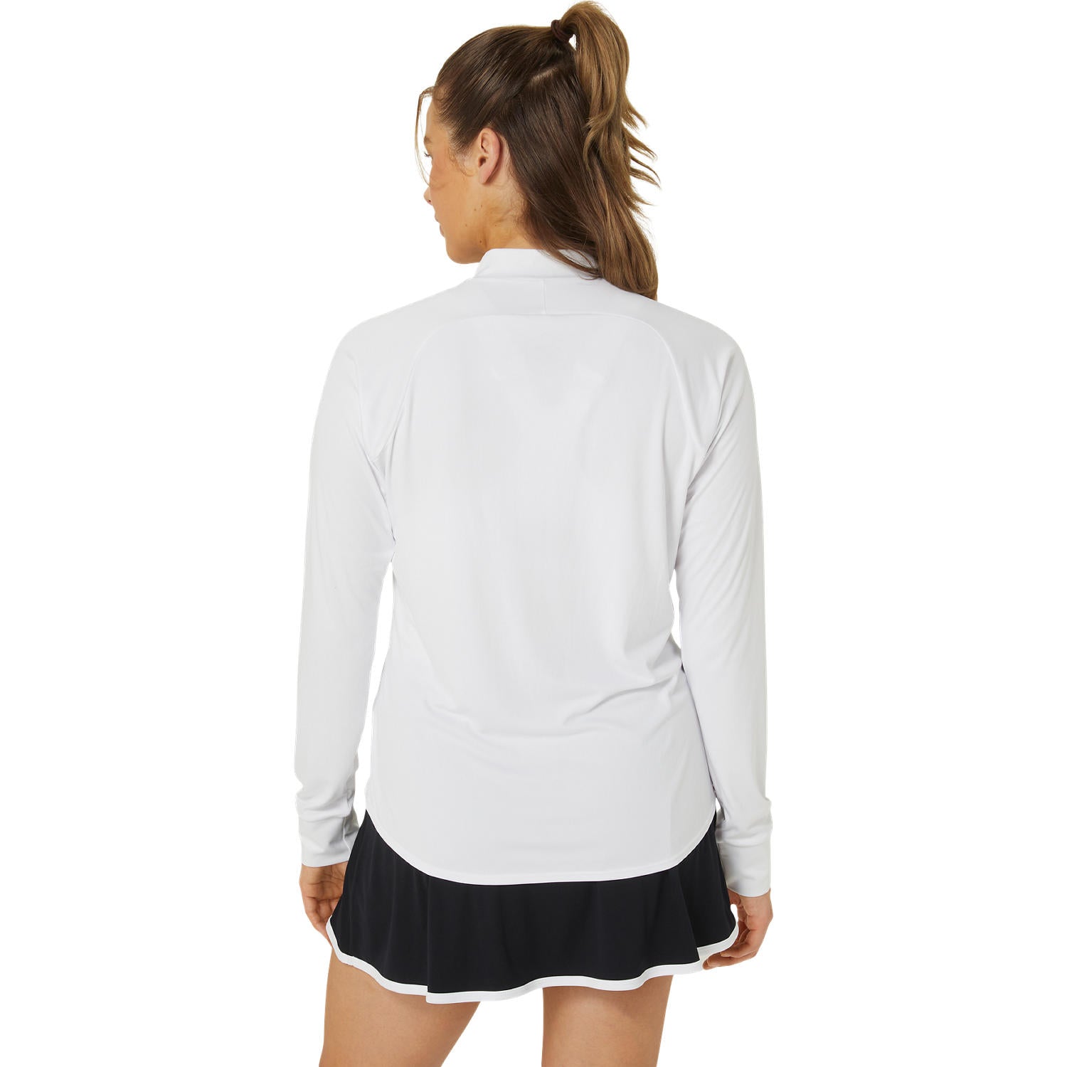 WOMEN COURT LS 1/2 ZIP TOP