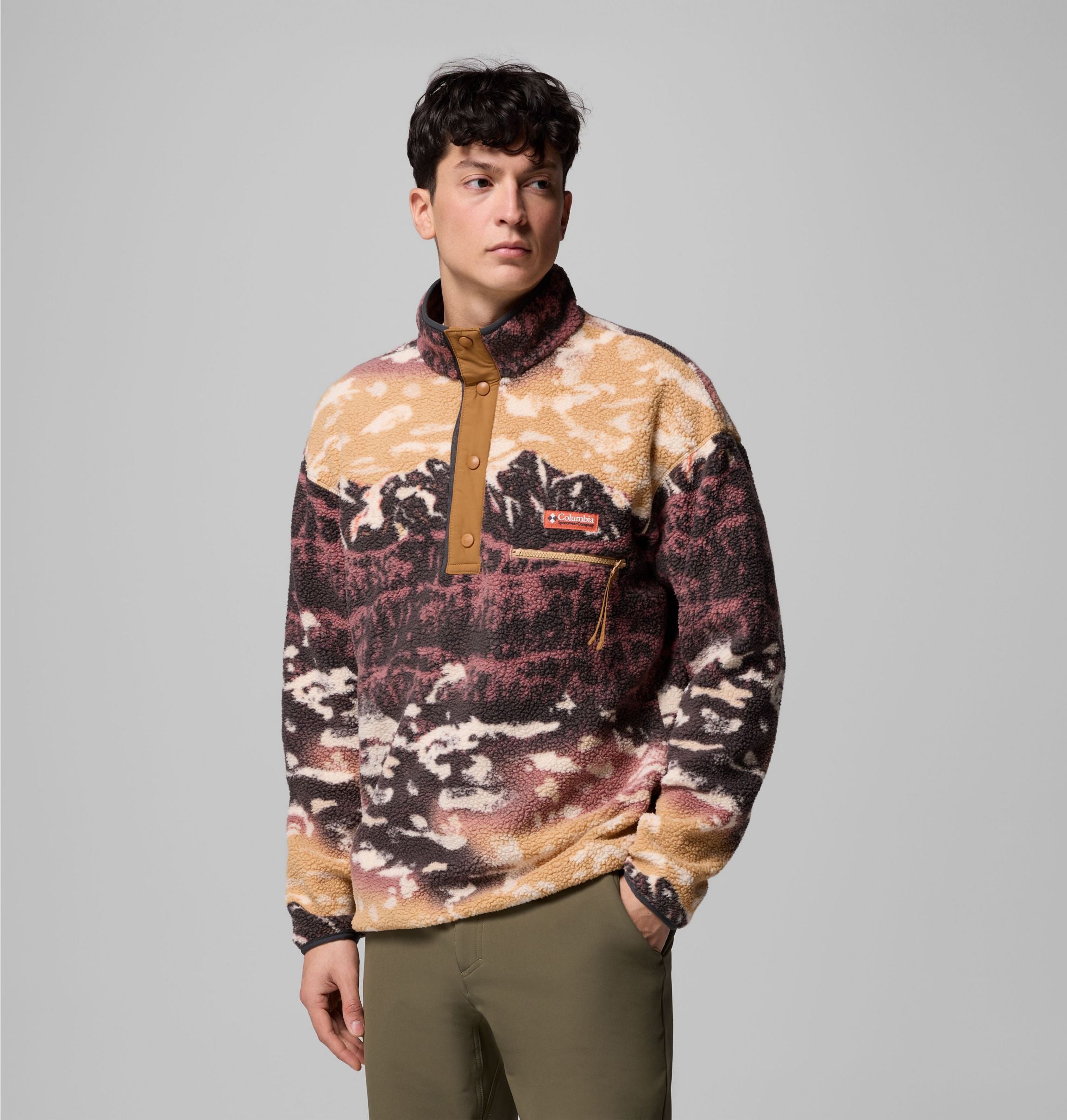 Helvetia II Printed Half Snap Flee