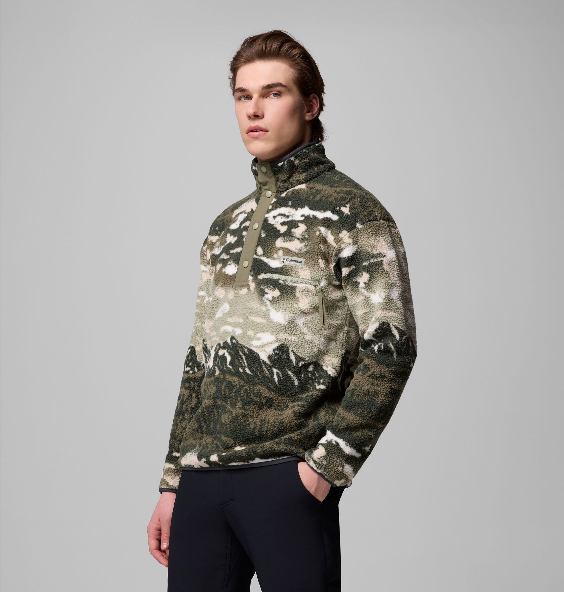 Helvetia II Printed Half Snap Flee