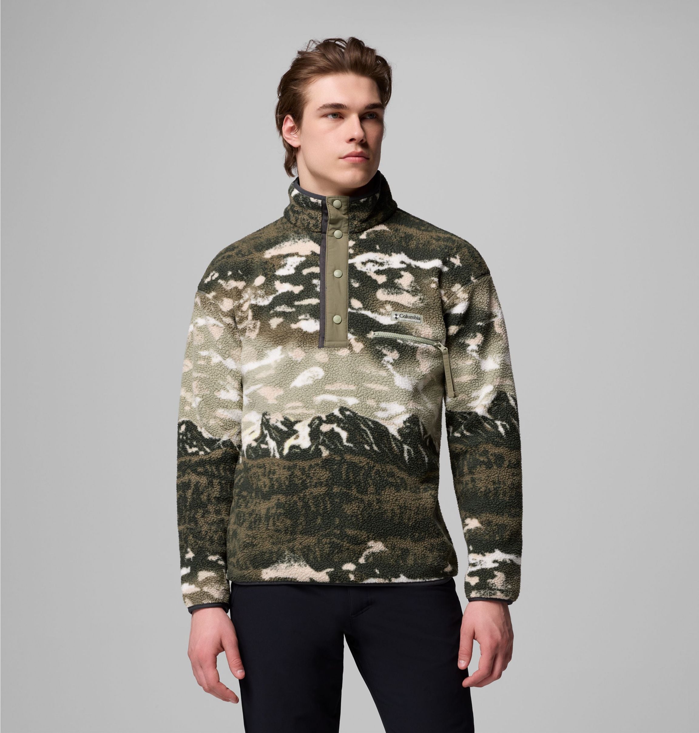 Helvetia II Printed Half Snap Flee