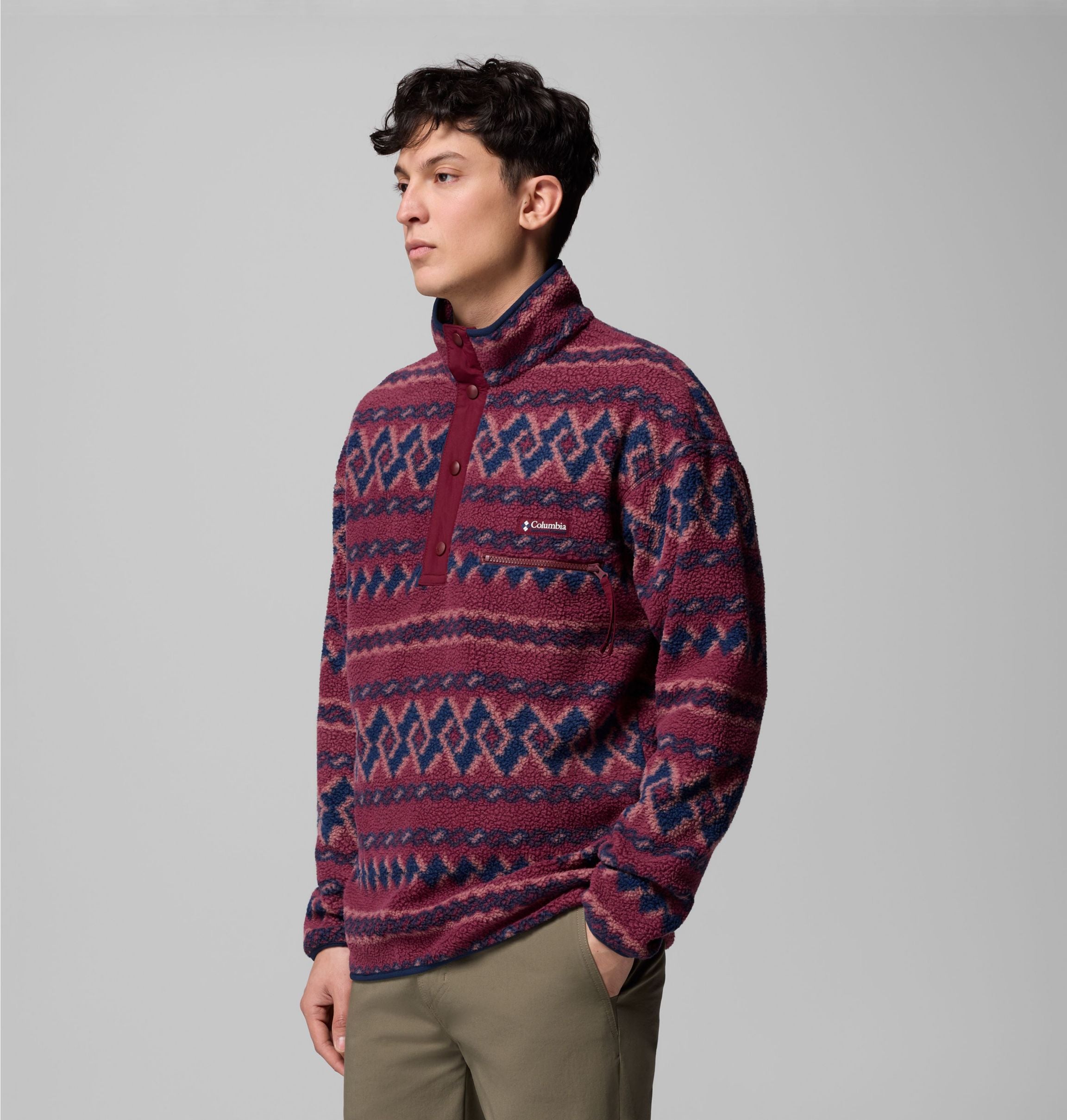 Helvetia II Printed Half Snap Flee