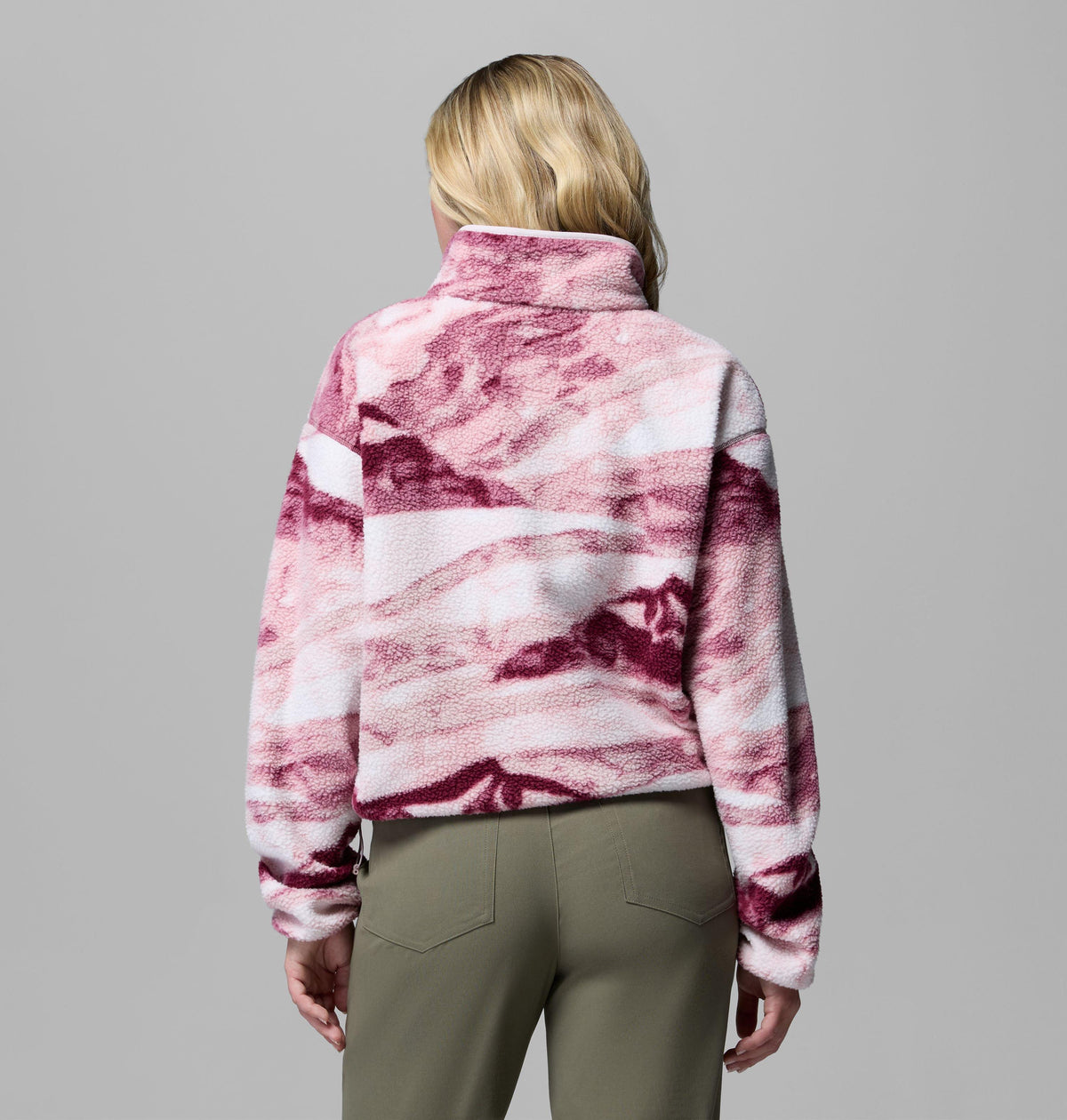 Helvetia II Printed Cropped Half S Fleecejacke