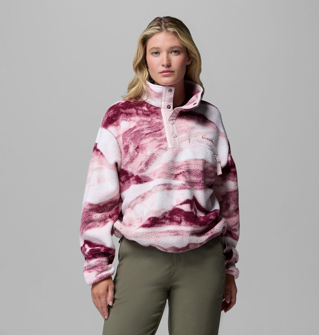 Helvetia II Printed Cropped Half S Fleecejacke