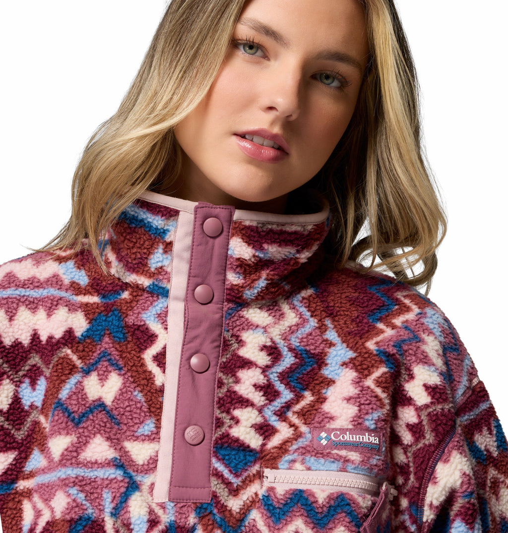 Helvetia II Printed Cropped Half S Fleecejacke