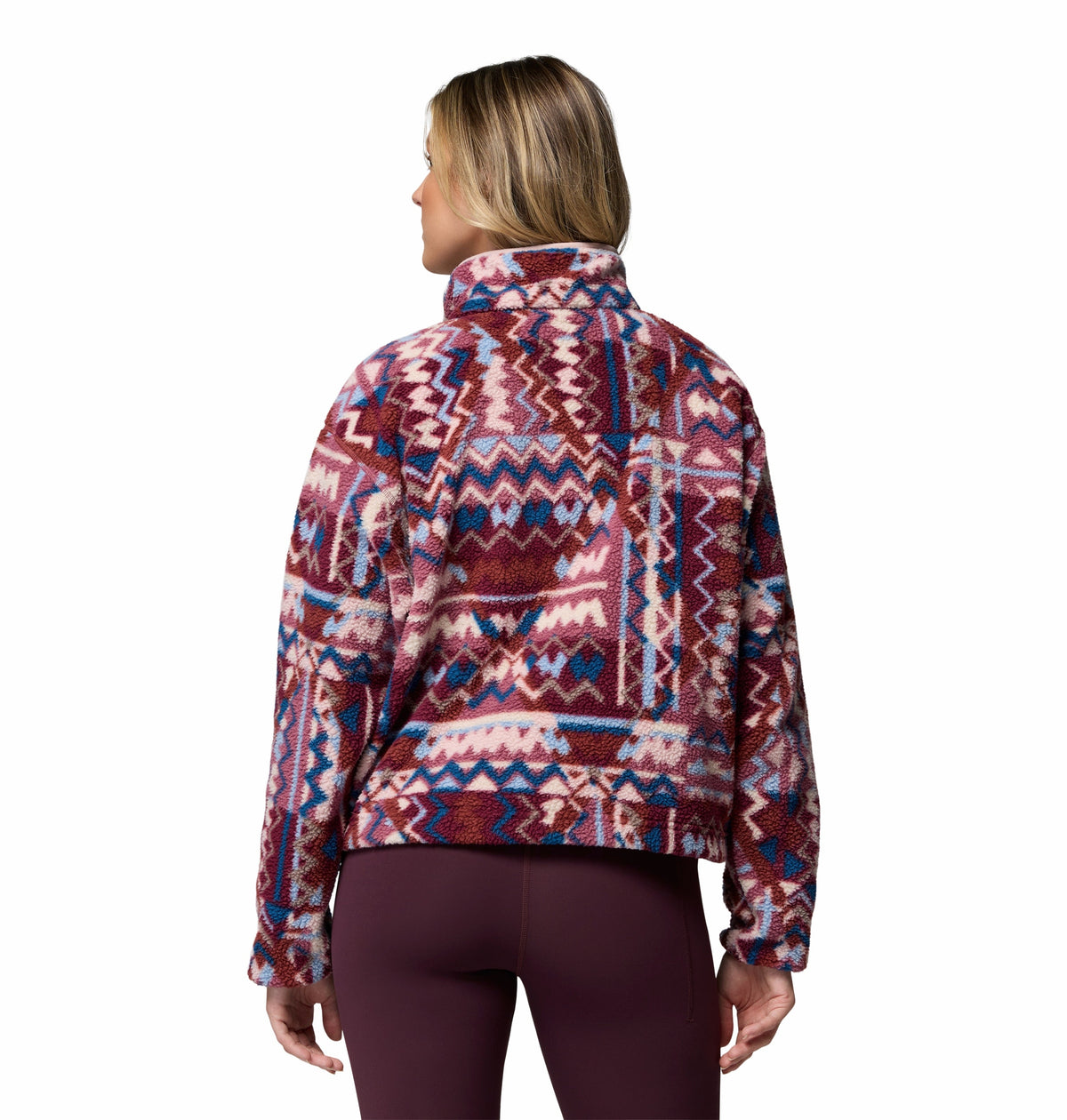 Helvetia II Printed Cropped Half S Fleecejacke