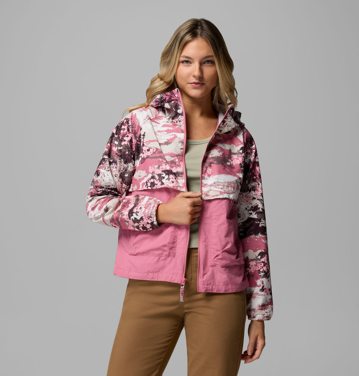 Spire Valley Printed Windbreaker Damen Jacke