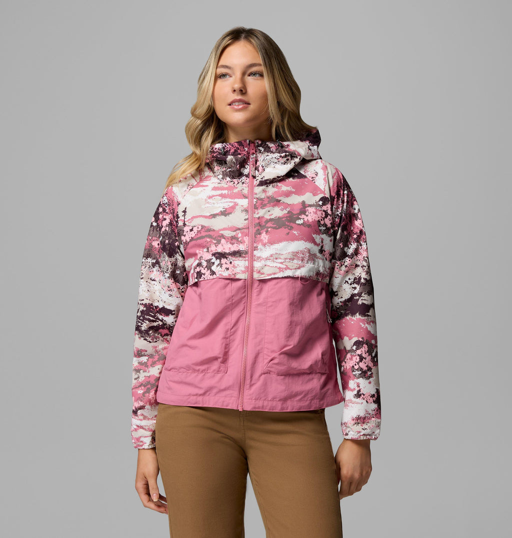 Spire Valley Printed Windbreaker Damen Jacke