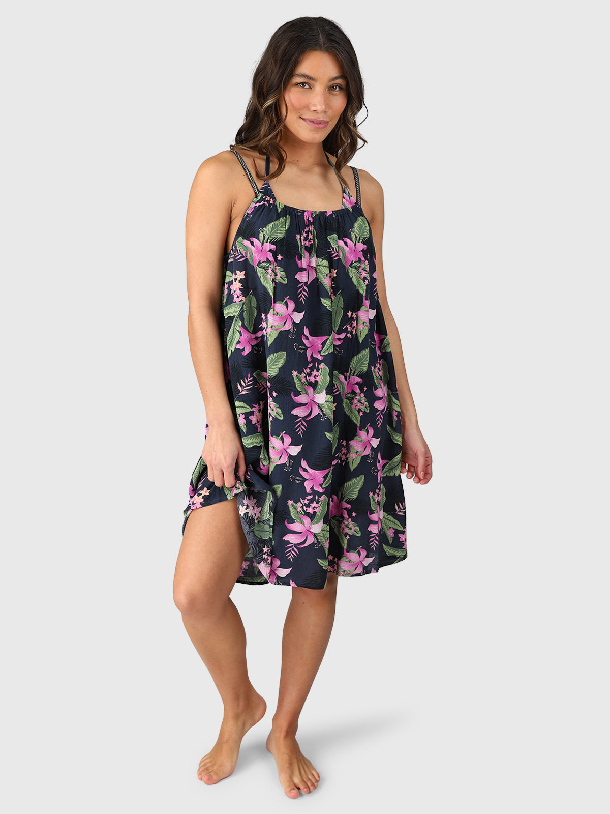 Isla Women Kleid aus Crinkle-Viskose