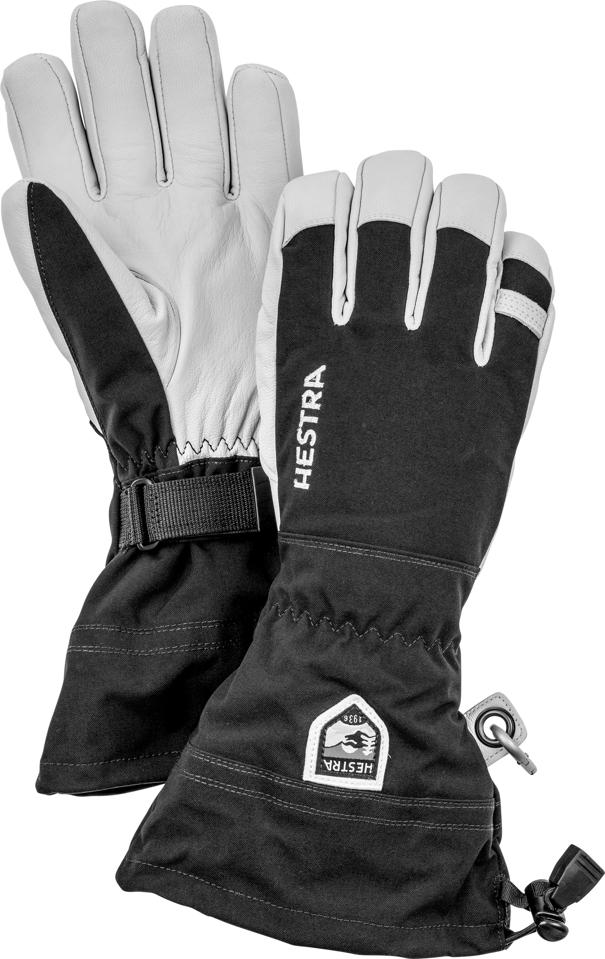 Army Leather Heli Ski 5 Finger Handschuh