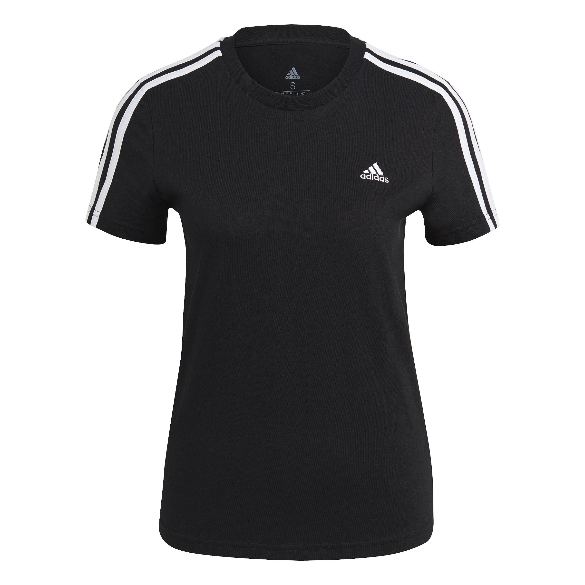 ADIDAS LOUNGEWEAR Essentials Slim 3-Streifen T-Shirt