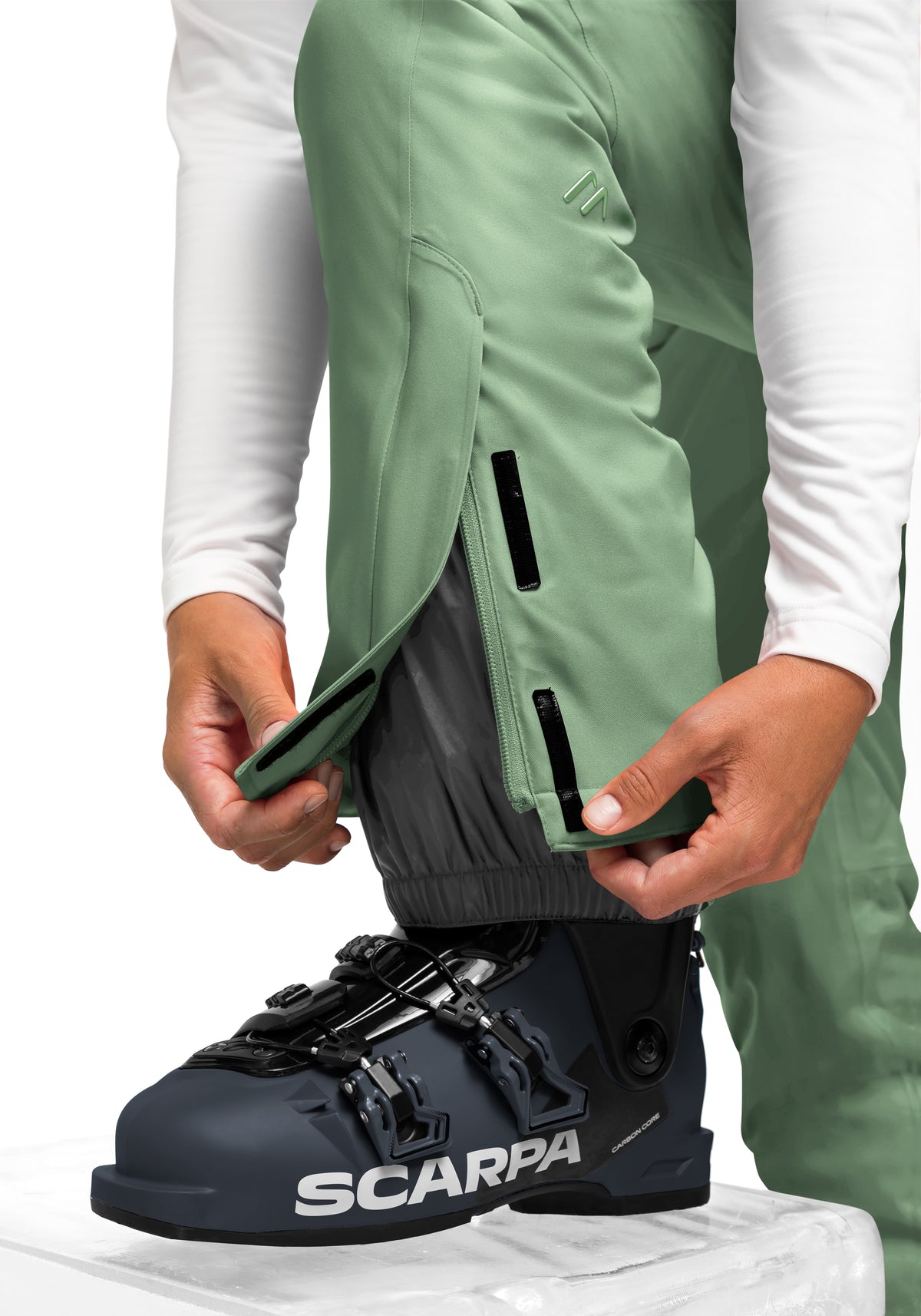 Allissia slim 2.1 Skihose Damen Grün
