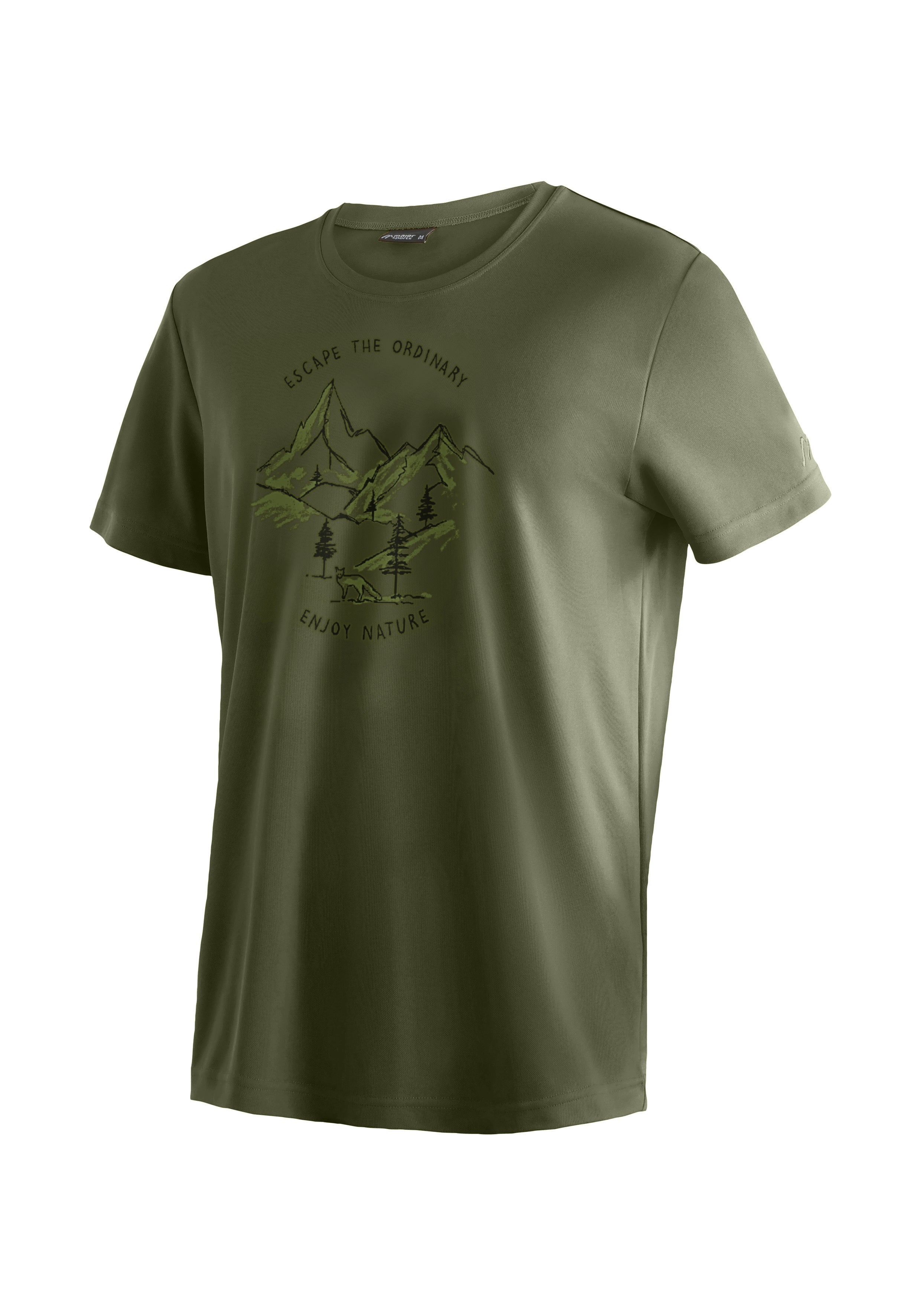 Maier Sports Dieter Print Outdoor-Shirt schnelltrocknend
