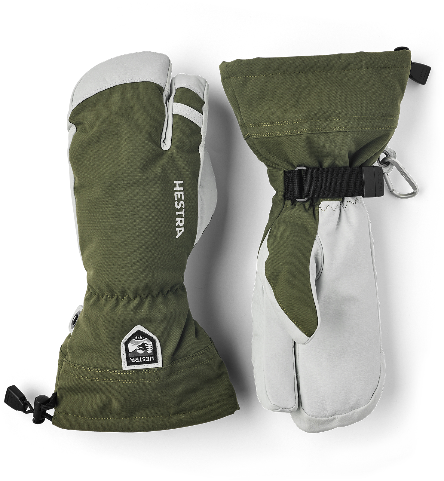 HESTRA Army Leather Heli Ski 3-Finger Skihandschuhe