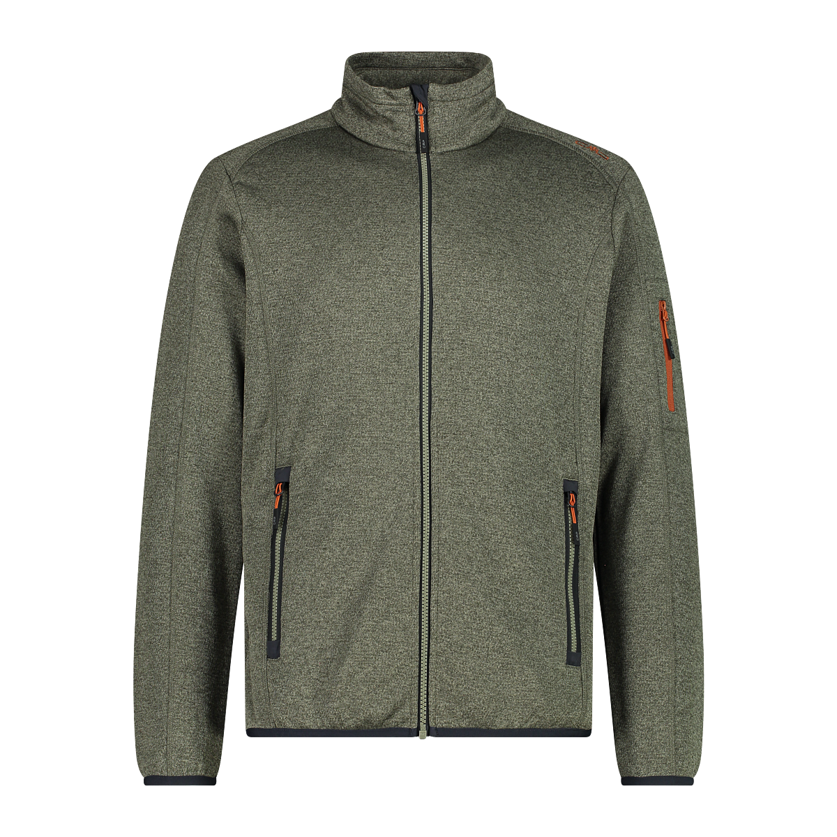 CMP MAN JACKET Herren Fleecejacke SAGE-ANTRACITE