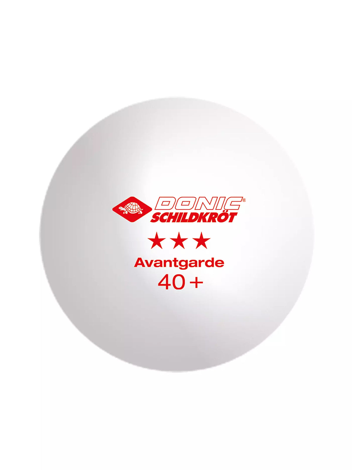 Tischtennisball Avantgarde 3-Stern Weiß 3er Set