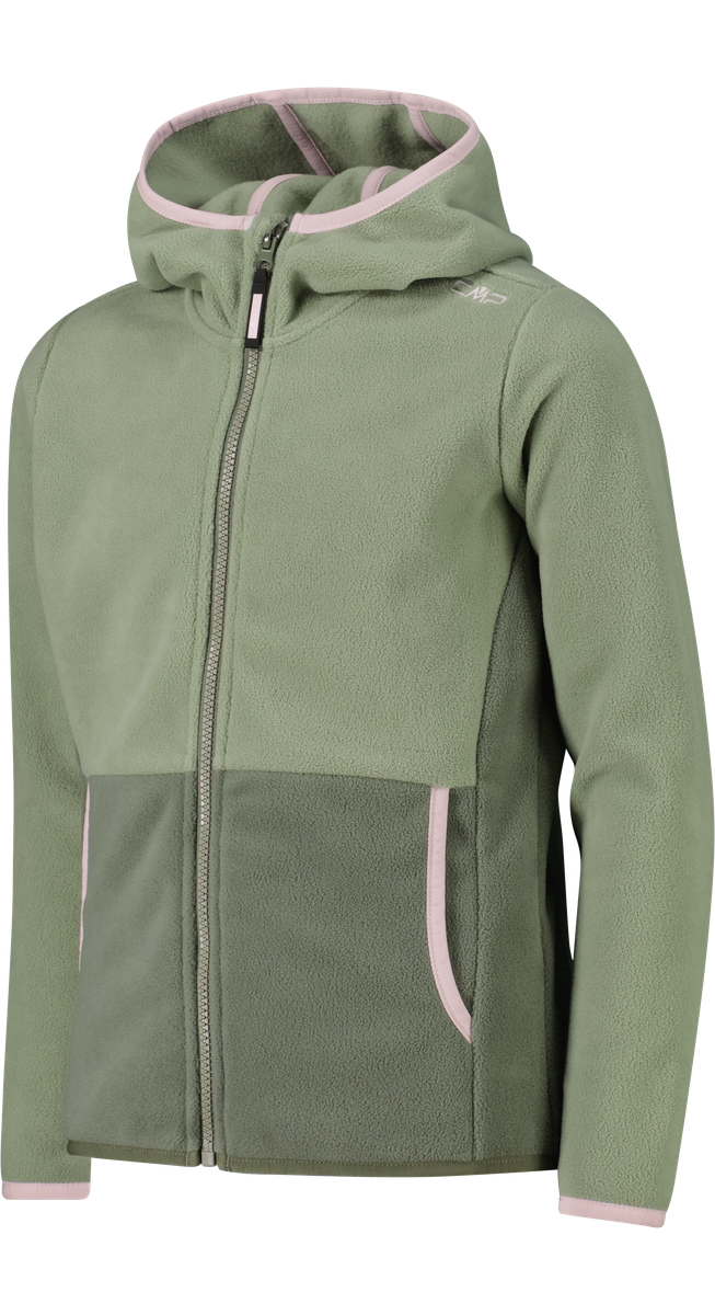 G JACKET FIX HOOD Kinder Fleecejacke