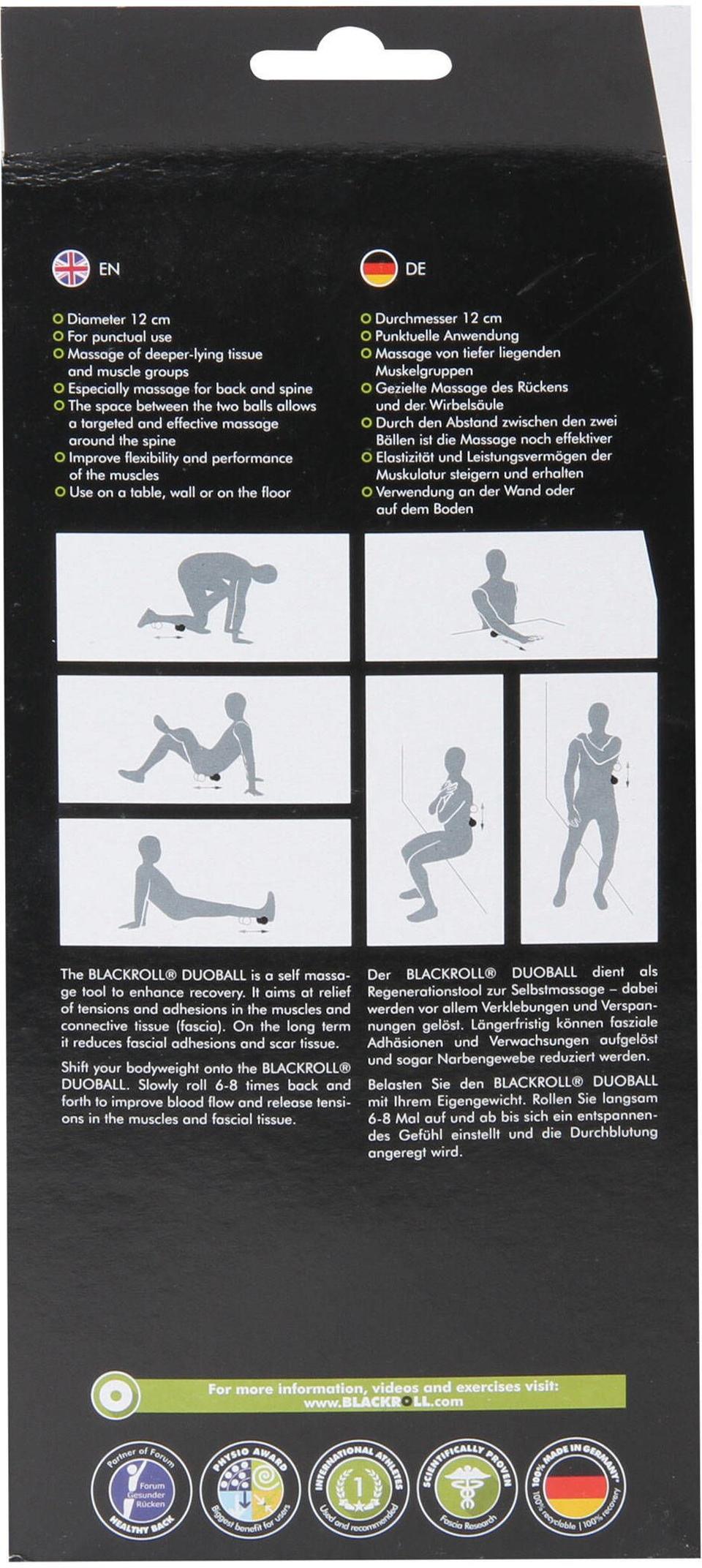 Duoball 12 cm Massageball für Tiefenmassage
