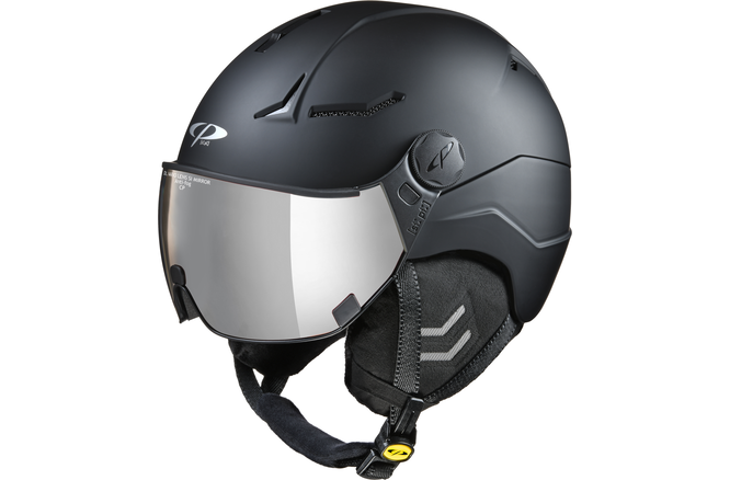 CP coya+ black silver mirror Skihelm mit ODSA Schutz
