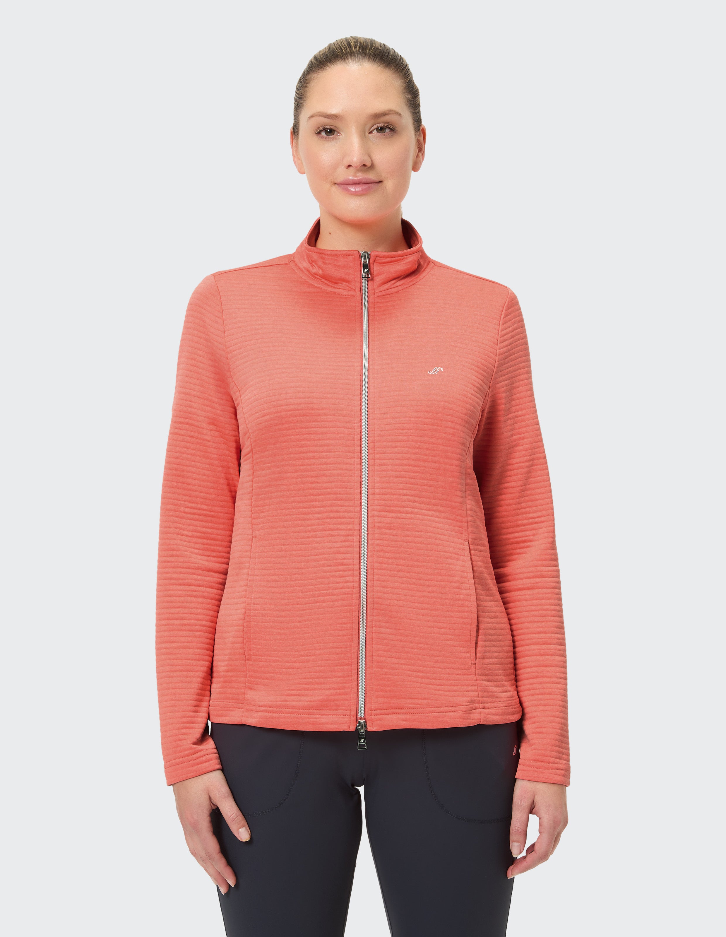 JOY PEGGY Damen-Trainingsjacke mit Zwei-Wege-Reißverschluss