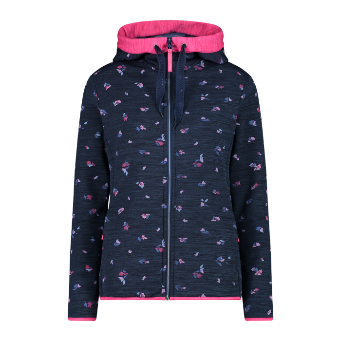 CMP Woman Jacket Fix Hood Stretch-Fleecejacke