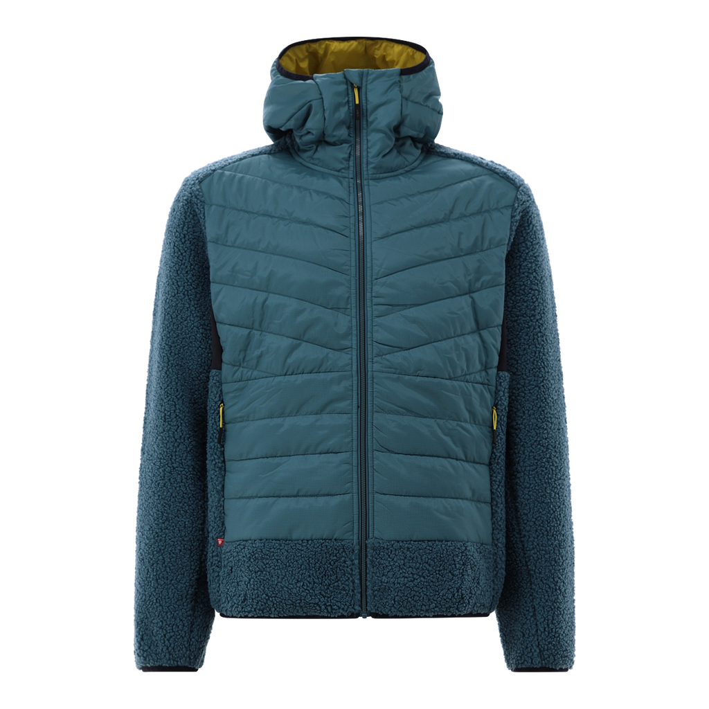 Man Jacket Hybrid Fix Hood Outdoor Jacke