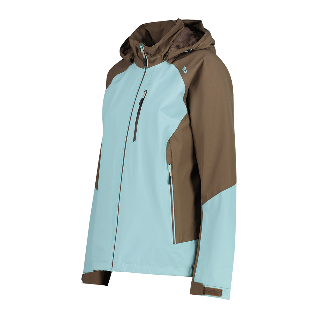 Woman Jacket Zip Hood Damenjacke Opale