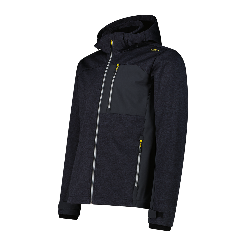 Man Jacket Zip Hood Funktionsjacke Herren