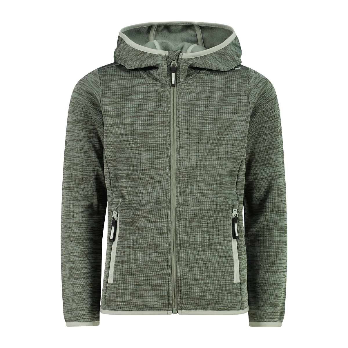 CMP KID G JACKET FIX HOOD Kinder Fleecejacke Agave Mel