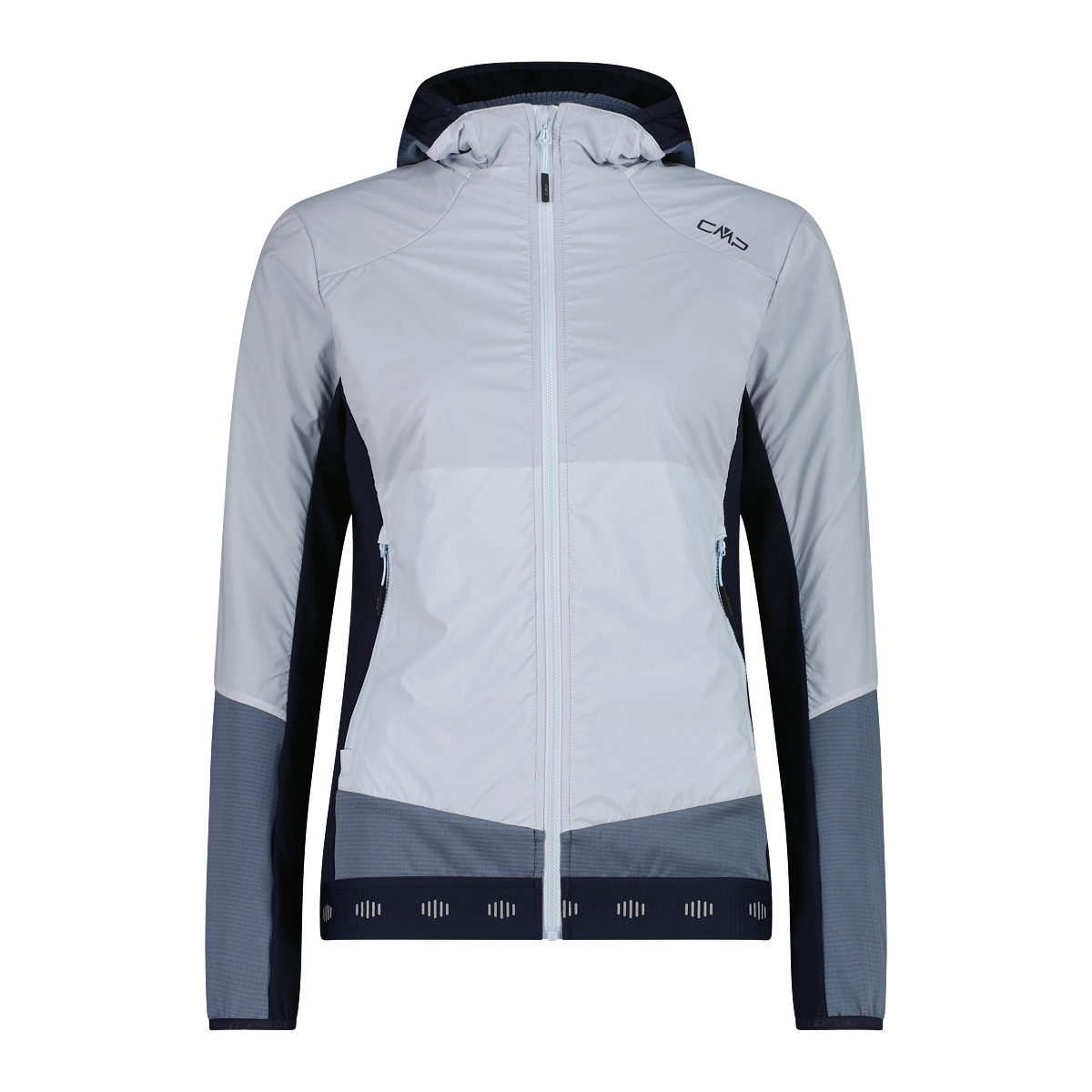 WOMAN JACKET HYBRID FIX HOOD
