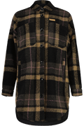 HalapM. Lange Oversized Hemdjacke Karo