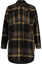 HalapM. Lange Oversized Hemdjacke Karo